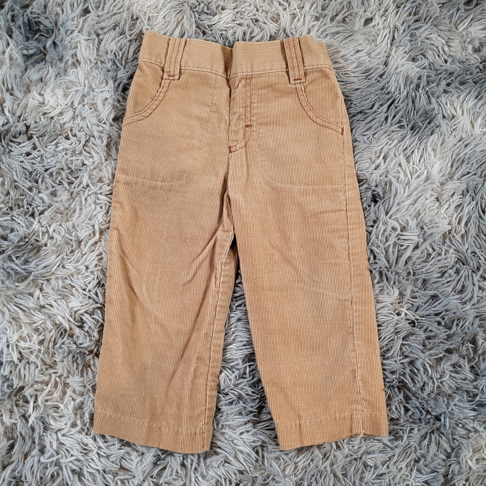 Vintage Carter's Toddler 2T Light Brown Corduroy Pull On Pants